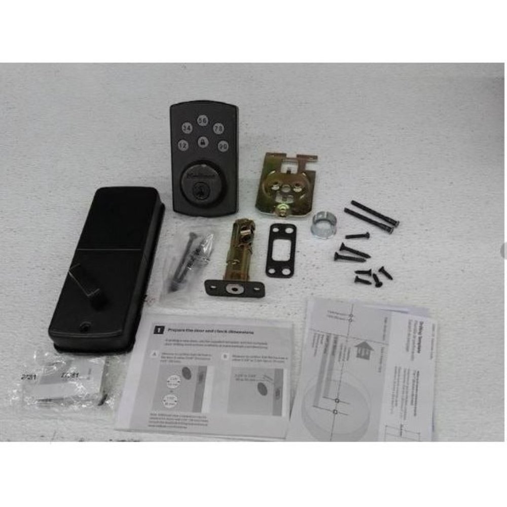 Kwikset 99070-103 Powerbolt 2Door Lock Single Cylinder Electronic Keyless Entry